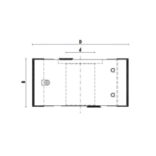 Preview: Wendeplatten-Falzkopf 100x50x30xZ=2xV=2 ALU Grundkörper